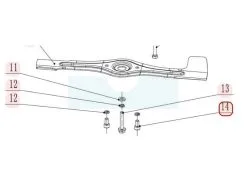 Vis De Lame Pour Tondeuse Weibang (0103010020B) - Pièce de Rechange de Qualité Supérieure