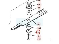 Rondelle De Lame Pour Tondeuse Débroussailleuse Sarp (0302020039) - Pièce de Rechange de Qualité Supérieure