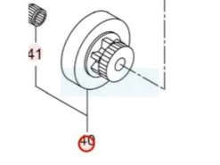 Pignon Pour Tronçonneuse Maruyama 279858 - Pièce de Rechange Haute Qualité
