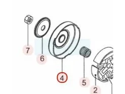 Pignon Pour Tronçonneuse Maruyama 285896 - Pièce de Rechange Haute Qualité