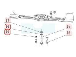 Rondelle De Lame (Ressort) Pour Tondeuse Weibang 403010000 - Pièce de Rechange de Qualité Supérieure