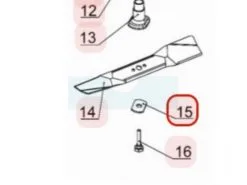 Rondelle De Lame Pour Tondeuse Weibang (454040701004) - Pièce de Rechange de Qualité Supérieure