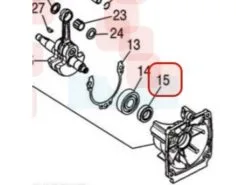 Joint Spi Coté Lanceur Pour Moteur Zenoah 481021210 - Joint Moteur Haute Performance