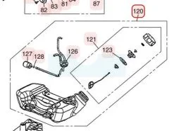 Réservoir Complet Pour Moteur Zenoah 501914101 - Pièce de Rechange Haute Qualité