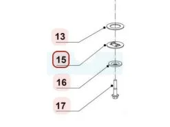 Rondelle De Lame Pour Tondeuse Weibang 531040401002 - Pièce de Rechange de Qualité Supérieure