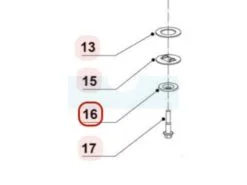 Rondelle De Lame (Ressort) Pour Tondeuse Weibang 531040601004 - Pièce de Rechange de Qualité