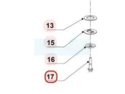 Vis De Lame Pour Tondeuse Weibang 5320405010 - Pièce de Rechange de Qualité Supérieure