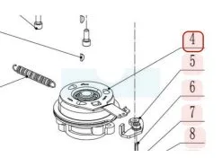 Embrayage de Lame pour Tondeuse Weibang BBCWBAL - Pièce de Rechange Haute Qualité