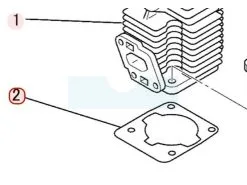 Joint D'embase Pour Moteur Mitsubishi (KW32023AA) - Joint Moteur Haute Qualité