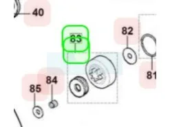 Pignon 3/8'' Pour Tronçonneuse Maruyama (M035932) - Pièce de Rechange Haute Qualité
