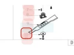 Rondelle De Lame Pour Tondeuse Roques & Lecoeur (TG3520000000) - Visserie et clavette de lame